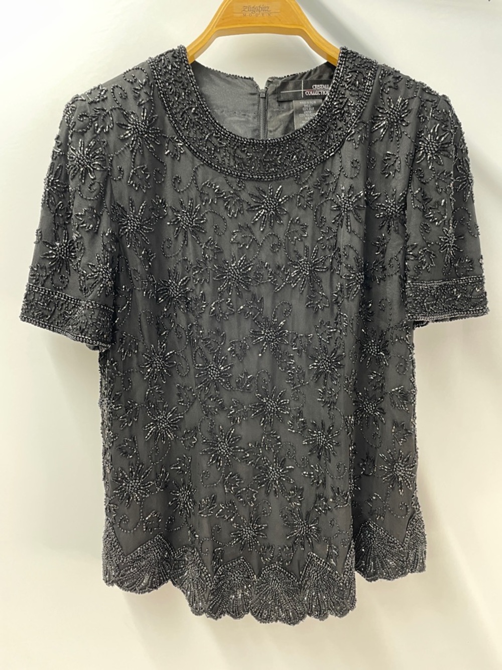 CRISTALL COLLECTION BEADED SILK TOP FTL-04-142